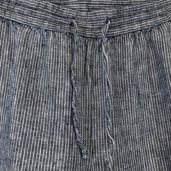 Talbots Linen Elastic Waist Pull-On Pants Pockets Pinstripe Beach Plus Size 22WP - Picture 5 of 12